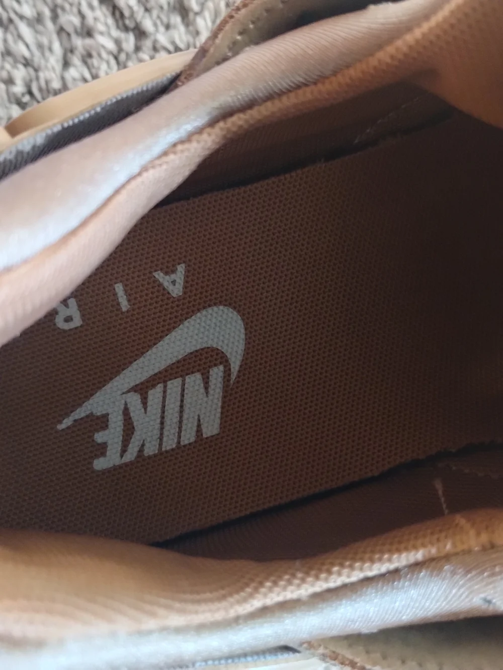 Nike Air Men's Tan  Sneakers - Branded Casual Runner Sz 13